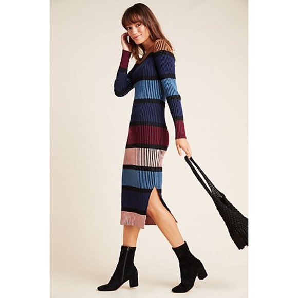 Anthropologie Lorna Midi Sweater Dress - Picture 7 of 11